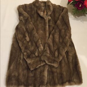 Vintage Tissavel of France faux fur coat